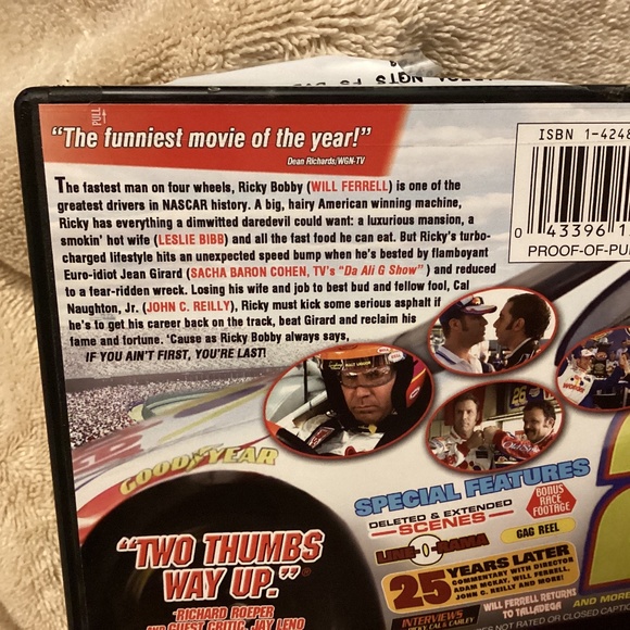 Will Ferrell Talladega Nights The Ballad of Ricky Bobby DVD FULL SCREEN - Picture 4 of 4